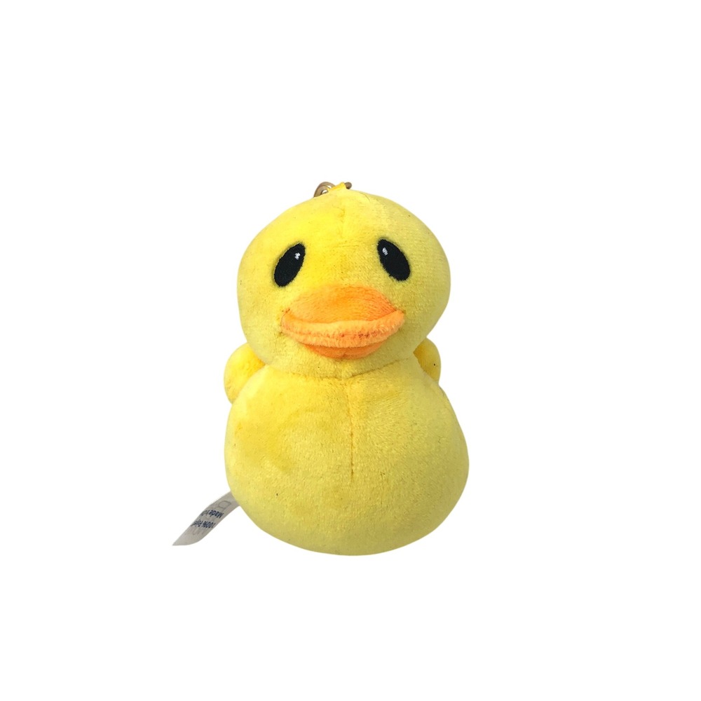 Bath & Body Works Duck Plush Keychain Yellow Bird Gold Tone Bag Backpack Clip